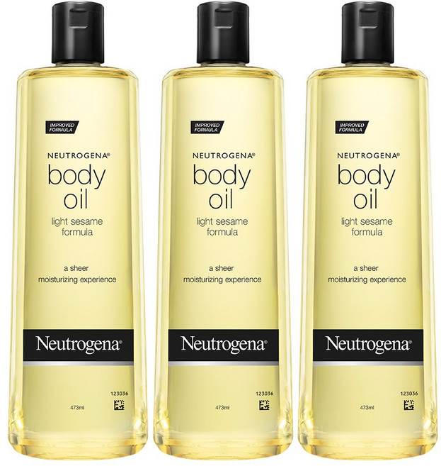 뉴트로지나 세서미 바디오일, 473ml, 3개
