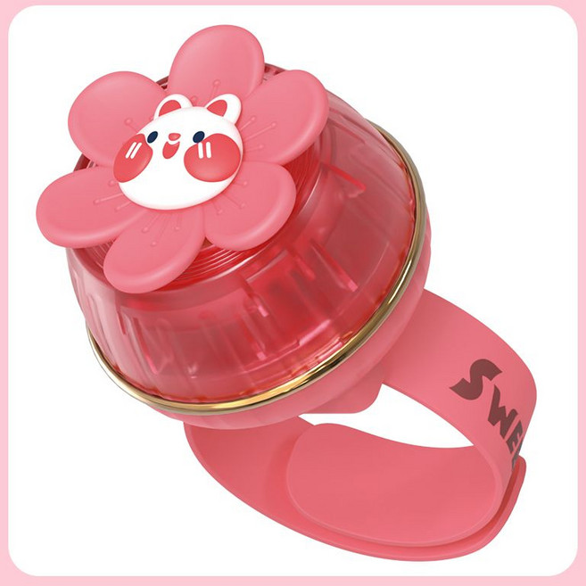 픽슝 시계선풍기 귀여운 손목밴드 팬 휴대용 여름 벌레퇴치 팔찌 쿨러, 핑크, 800mAh