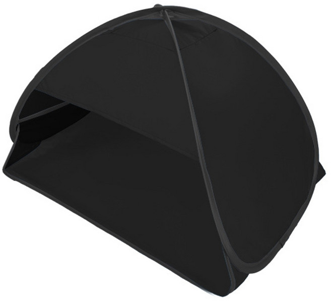 누리몰 수면돔 수면부족 난방텐트 방한 암막 취짐 원터치 실내 실외 외풍 해수욕장 자외선 차단 1인용, 블랙 70x50x45cm