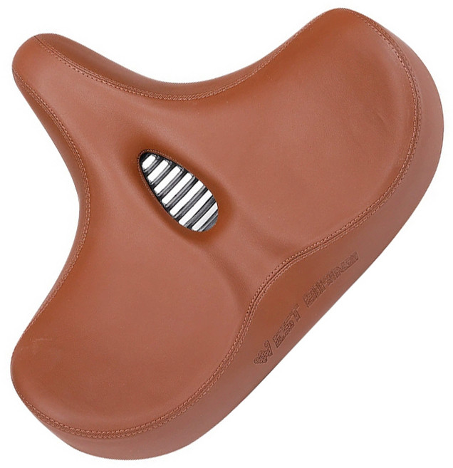 시그니처베이지 자전거 전립선 쿠션 안장 YPZ120, 브라운, 1개