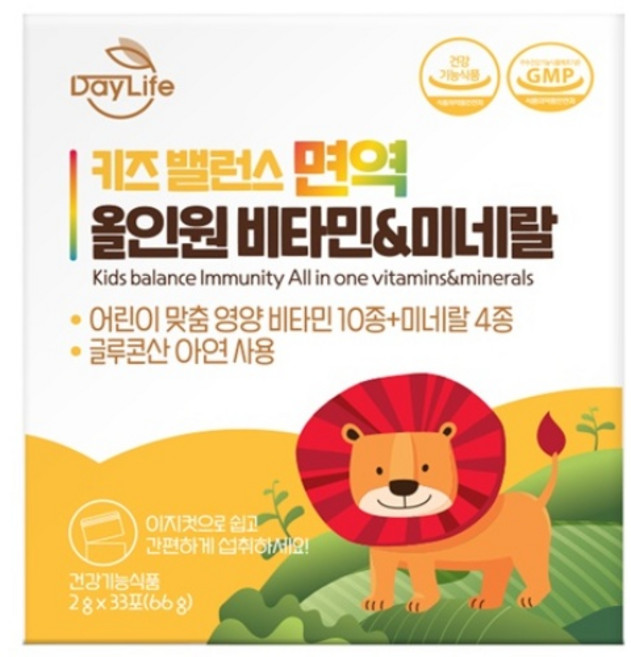 데이라이프 키즈 밸런스 면역 올인원 비타민&미네랄, 66g, 1개