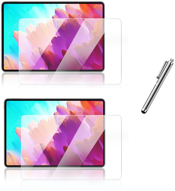 레노버 샤오신 패드 프로 PRO 12.7 인치 P12 QHD 호환 강화유리 보호 액정 필름2장 Xiaoxin Pro Pad 케이스나라, 2개