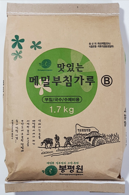 봉평원 맛있는 메밀부침가루, 1.7kg, 7개