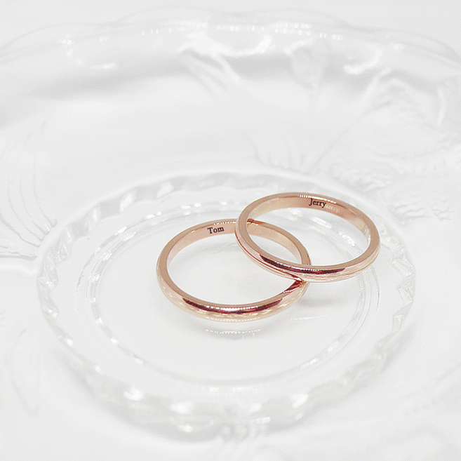 (무료각인) 써지컬 모어데이 반지 학생 커플링 얇은 우정링