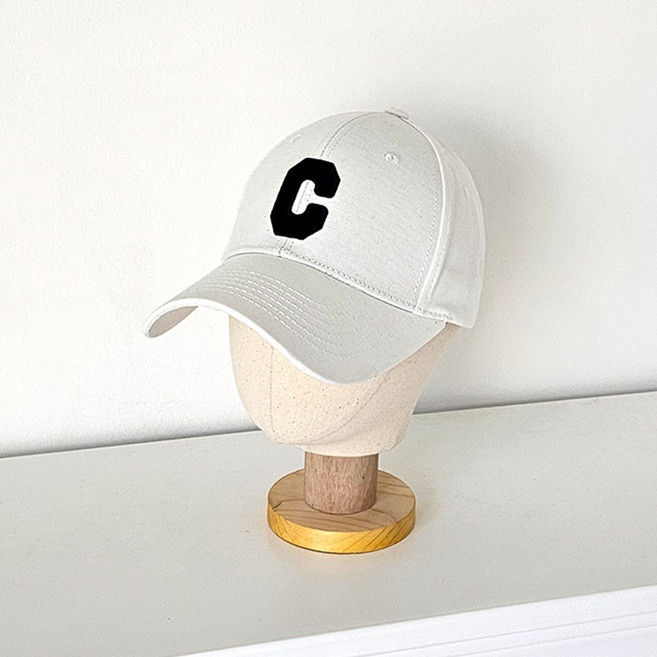 잼젬 남녀 공용 베이직 코튼 컬러 C 로고 얼굴작아보이는 깊은 볼캡 야구모자 캡모자