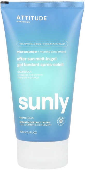 ATTITUDE Sunly 애프터 썬 멜트인 젤 민트 오이 150ml(5.1fl oz), ATTITUDESunly애프터썬멜트인젤민트오이150ml, 1개, 150ml - 쿠팡