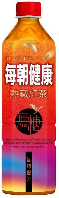 每朝健康 熟藏紅茶 無糖, 1個, 12個裝, 900ml