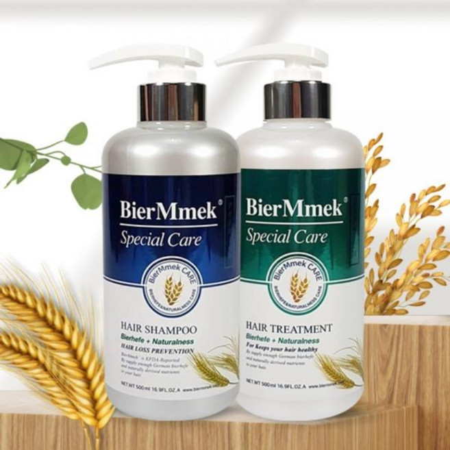 비어멕 독일맥주효모 탈 모샴푸 트리트먼트 500ml4개, 샴푸1개+트리트먼트3개, 500ml, 1세트