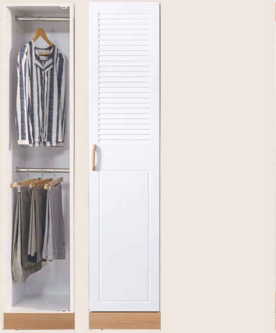 파로마 보르도 400 도어 옷장, 오크+화이트