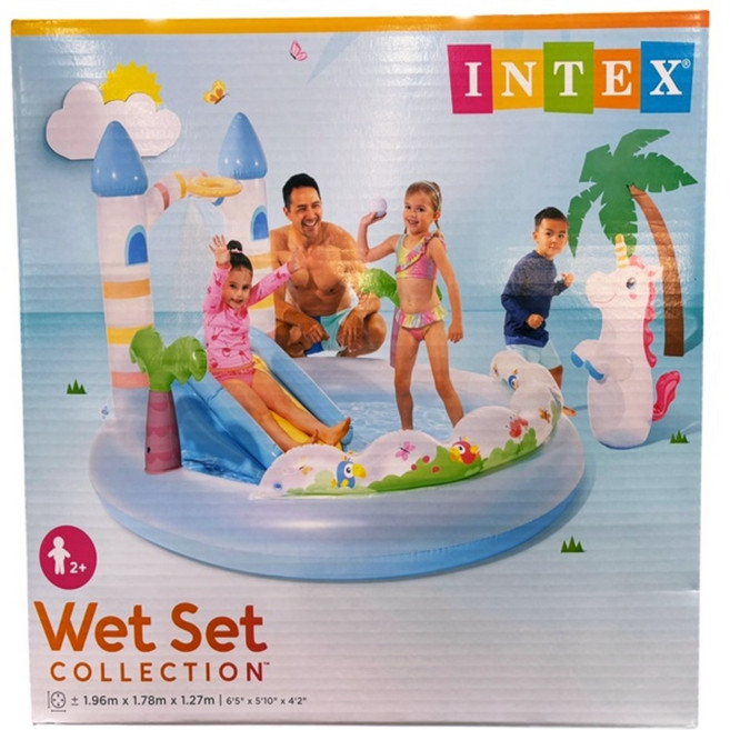 인텍스 유니콘 캐슬 풀장, 혼합색상, 1개