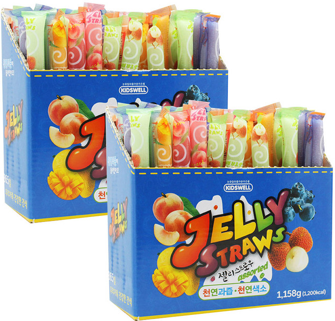 젤리스트로우 4가지맛 1158g x 2박스, 1.158kg, 2개