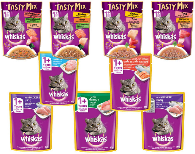 위스카스 고양이 습식사료 파우치, 80g, 1개