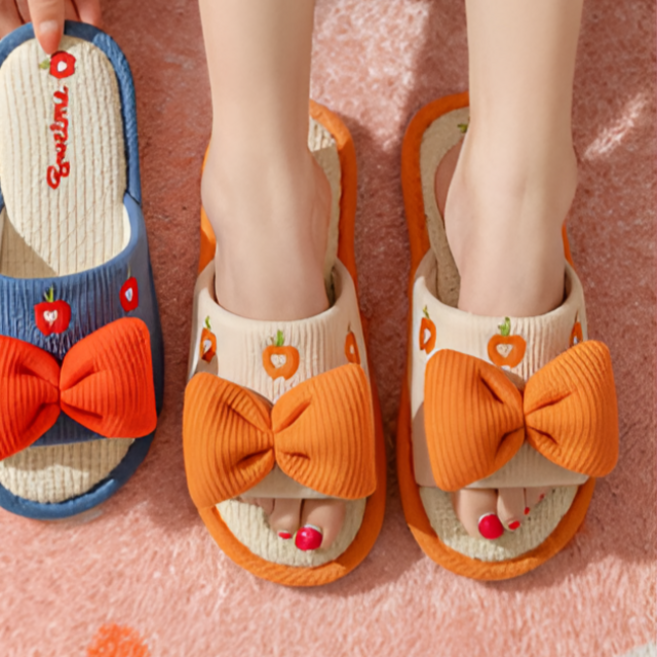 여성 사계절 푹신한 발편한 실내 거실화 슬리퍼