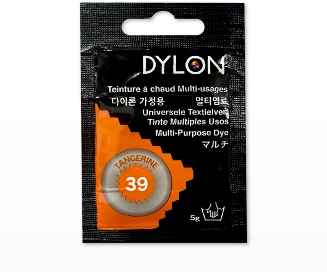 DYLON 다이론 멀티염료 옷염색, 39.탠저린, 5g, 1개