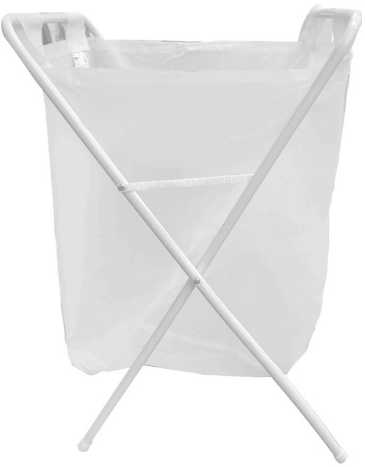 이케아 JALL 옐 빨래주머니 스탠드 빨래 바구니 화이트 50L