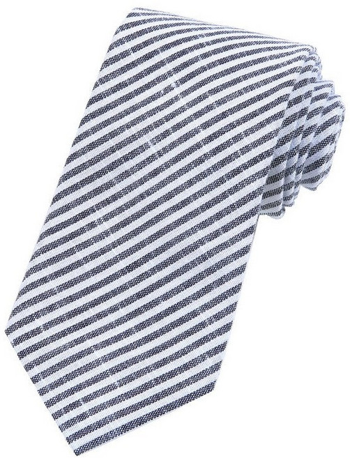 티엔지티 남성 사선 스트라이프 슬림 넥타이