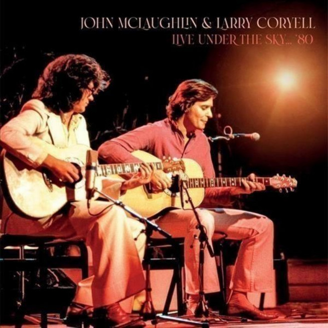 McLaughlin John / Coryell Larry Artist Vinyl 비닐 LP 레코드 라이브 투어 Under The Sky... 80 미국 발송, McLaughlin John / Coryell Larr