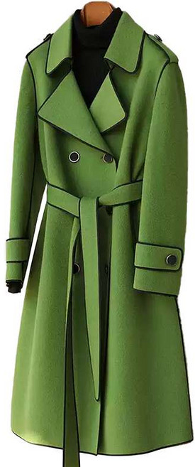 여성롱코트 캐시미어 슬리핏 간절기 모직 코트