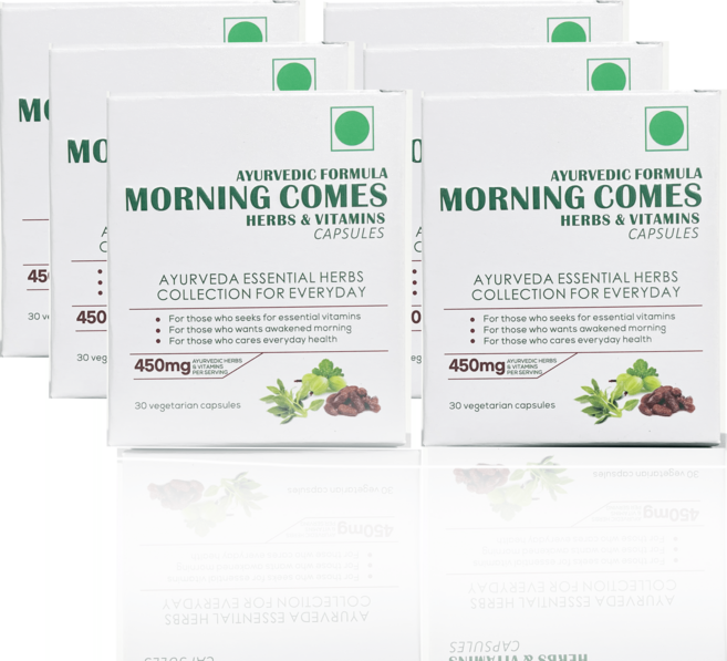 인도 모닝컴스 180캡슐(6박스) morning comes 인도 직배송, 30회분, 6박스