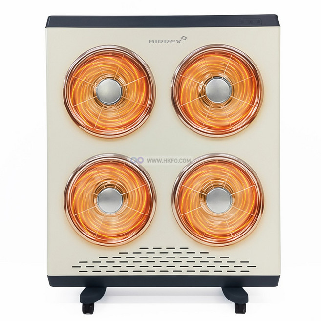 헵시바 에어렉스 전기히터 4구 업소용 가정용 하이라이트 난방기 스토브 온풍기 사무실 식당 PC방 교회 사찰 카페 전기난로, 에어렉스 4구히터(크림아이보리)