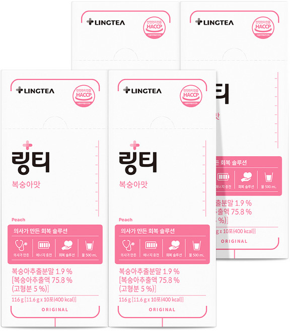 링티 복숭아맛, 11.6g, 40개