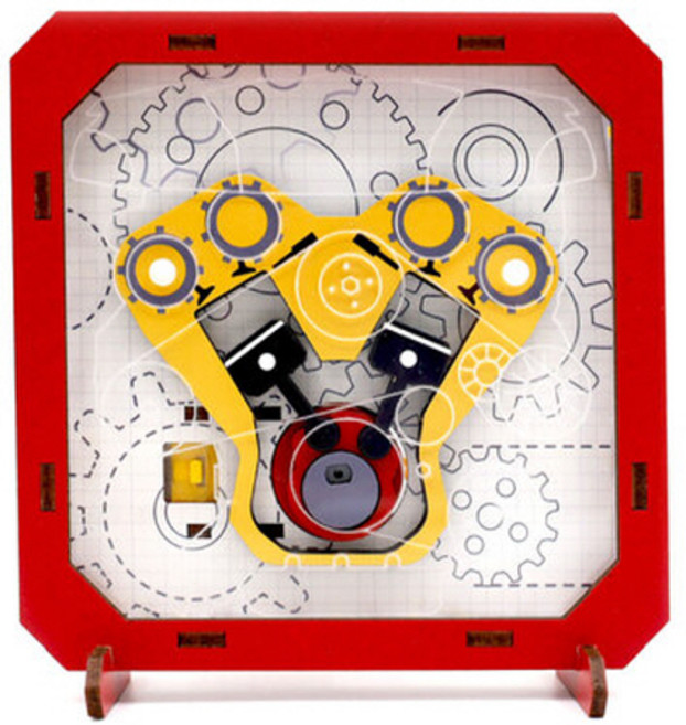 엔진 원리 LED 액자 만들기, 단품