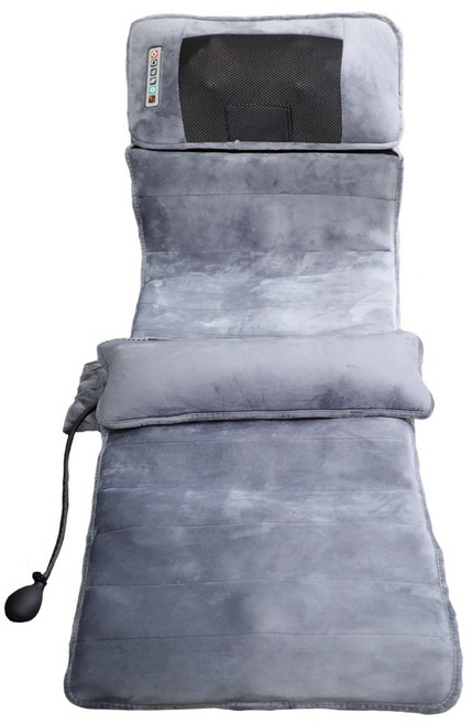 imini 升級氣壓式舒壓揉捏按摩床墊，全身溫熱震動，坐臥靠多功能摺疊墊, 1個, 高規版