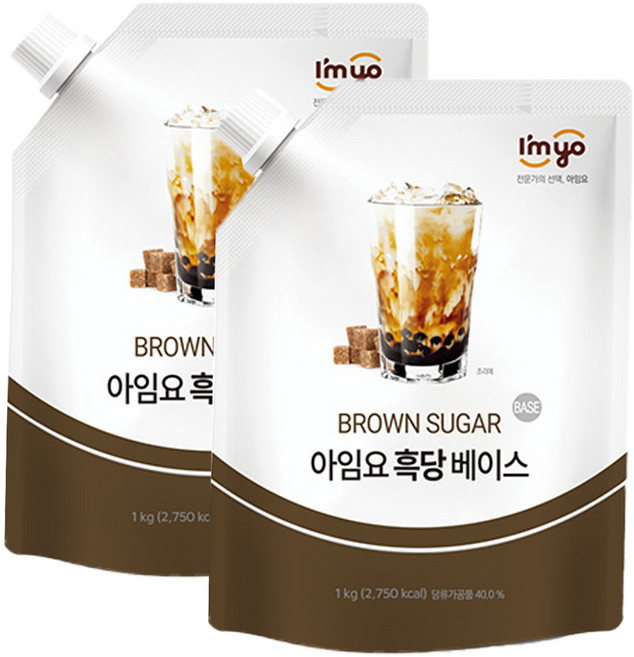 아임요 흑당베이스 1kg 흑당시럽, 2개, 1개입