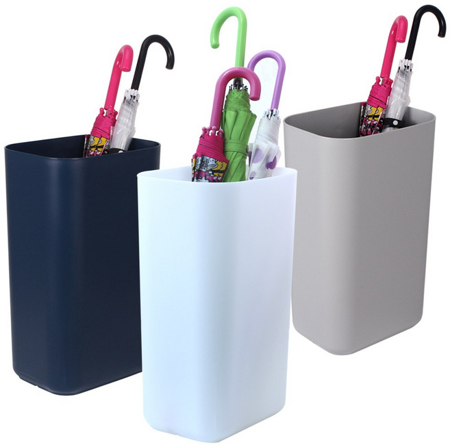 SKCAMEL 20리터 PP 우산꽂이 / 분리수거함 휴지통 종량제 쓰레기통, 블랙, 1개