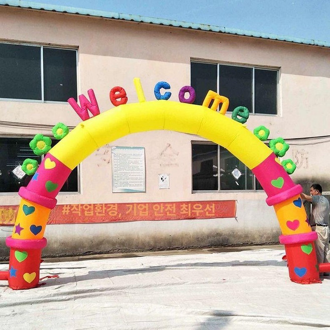 아치형풍선 학교 축제 광장 행사 입구 공기조형물, 1개, 5m 환영 문