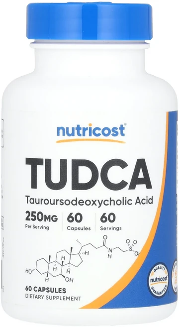 행복하고 건강하게 Nutricost TUDCA 250mg 캡슐 60정 백년회로하세요, 1개 - 쿠팡