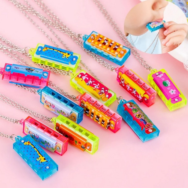 미니 소형 초보자 입문용 목걸이 하모니카 색상랜덤