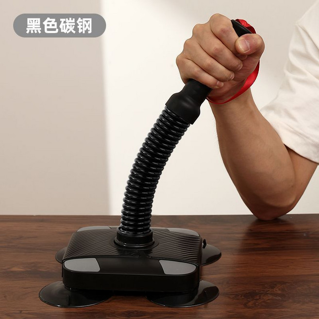 腕力訓練器 手臂力量鍛鍊器 吸盤式腕力棒, 1個, 黑色輕型（適合臂力30-60kg）