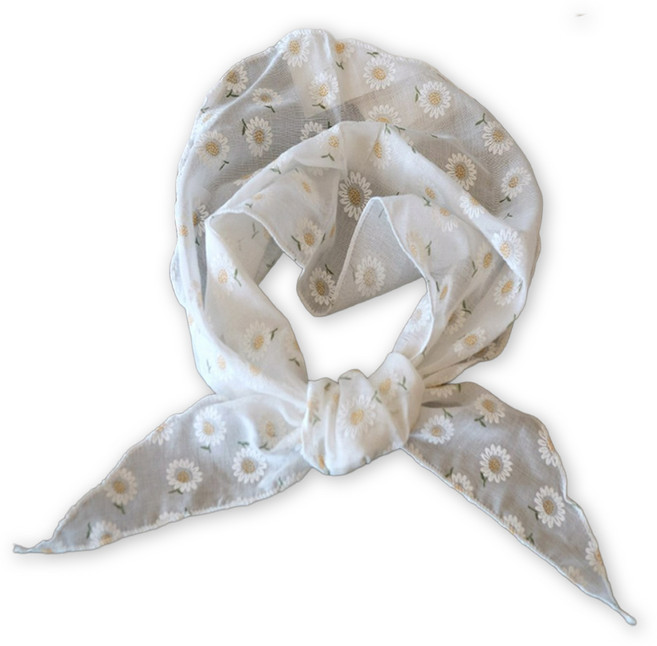 메리앤유 코튼소재 코디용 쁘띠 미니 삼각스카프 국산