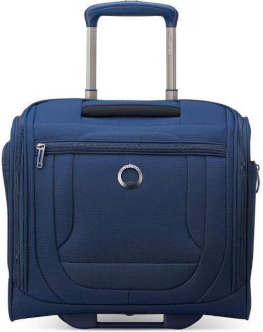 DELSEY 파리 헬륨 DLX 소프트사이드 러기지 언더 시터 휠 2개 네이비 블루 16인치 기내 반입 가능