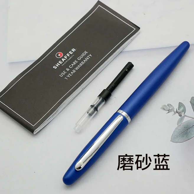 SHEAFFER 88G 만년필 금속 황동 0.5mm 고급 펜촉 서예 펜 쓰기 문구 사무용품 VFM, 01 F 0.5mm, 09 Matte Blue