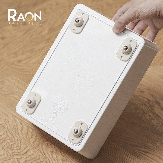 접착식 미니 슬라이딩 바퀴, 12개, 화이트