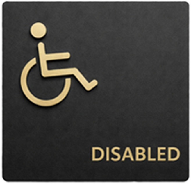 오드상회 장애인 화장실 표지판 남녀 화장실 표지판 공용 표지판, 1개, A_장애인