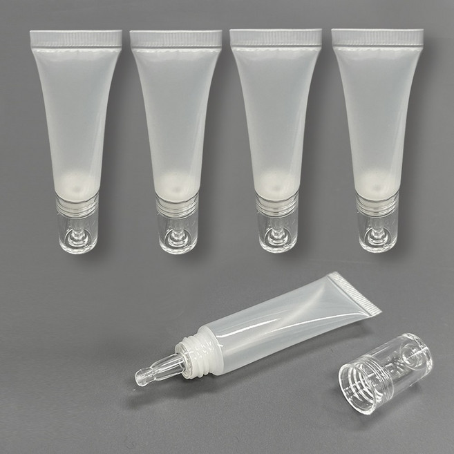 포포라운지 화장품 튜브 용기 아이크림 에센스 소분 공병 여행용 샘플 케이스, 5개, 10ml