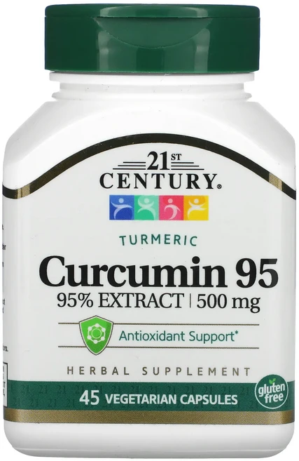 21st Century 커큐민 95 500mg 베지 캡슐 45정, 21stCentury커큐민95500mg베지캡슐45정, 1개 - 쿠팡