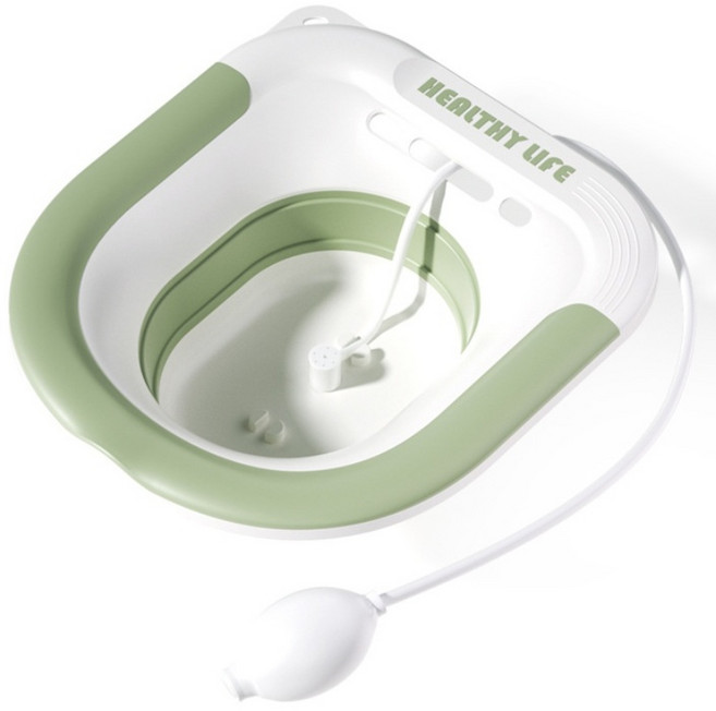 라베니처 다용도 접이식 편한 버블 폴딩 좌욕기, 1개, 그린