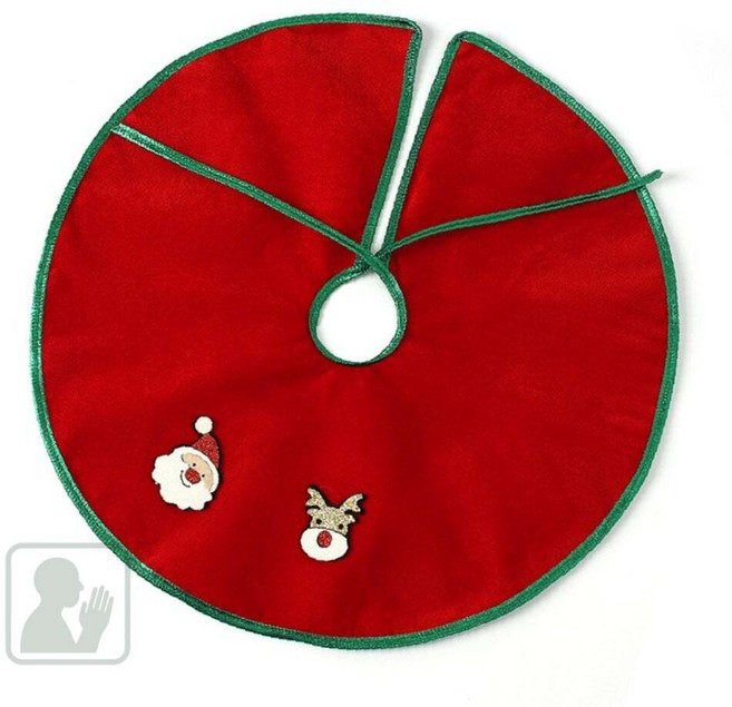 루다스 트리덮개 장식용 트리스커트 레드 45cm