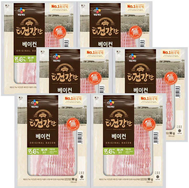 CJ The더건강한 베이컨, 3개, 180g