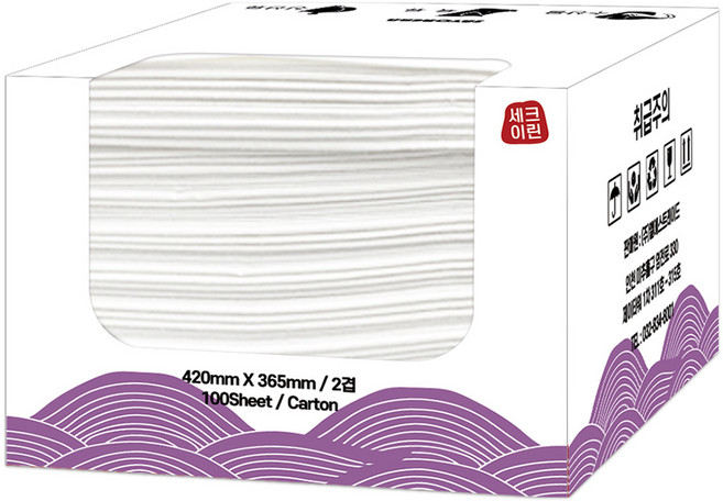 해동지 대형 420mm 뽑아쓰는 참치해동지 미트페이퍼 숙성지, 1개, 100개입