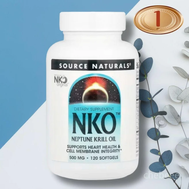 소스내추럴스 NKO 넵튠 크릴 오일 500mg 120정 1병 오메가3 아스타잔틴 인지질, NKO 해왕성 크릴 오일 500 mg 소스 네츄럴, 1개 - 쿠팡