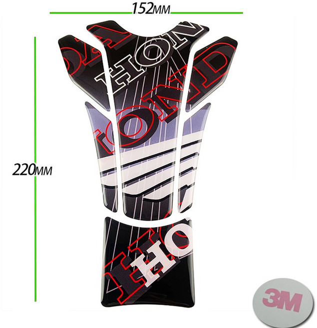 3D 오토바이 탱크 스티커 750 CBR HORNET VFR NC750X VT 수호자 액세서리 NT1100 패드 SHADOW CB 800 600 데칼, [02] 다크 그레이, 1개