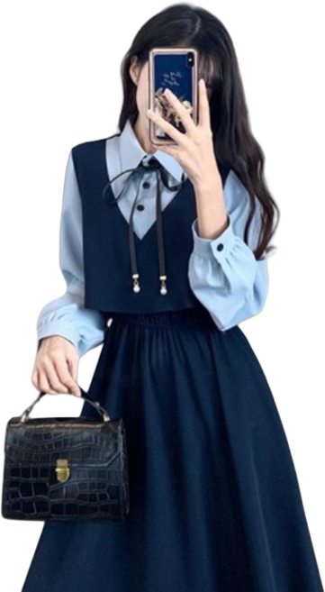 투피스 프랑스 복고풍 레트로 원피스 공주풍 빈티지 세라복 개화기