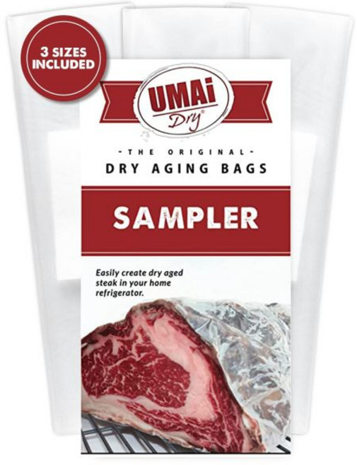 UMAi 스테이크용 드라이에이징 백 고기숙성 초보용 버라이어티팩 9종 립아이 채끝 등심 로스트 양지머리 필름 밀봉, UMAi 스테이크용 드라이에이징 백 고기숙성 초보용 버