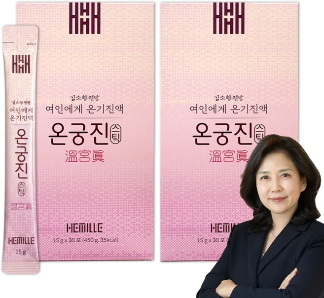 김소형 원장 여성건강 달임진액 온궁진 스틱 당귀차 쑥차 익모초, 60개, 15g - 쿠팡