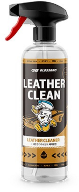 글로스브로 레더클린 프리미엄 가죽세정제 500ml, 1개